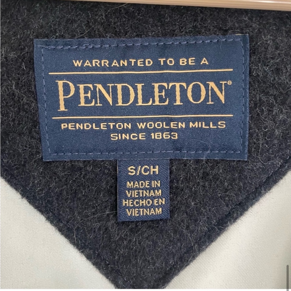 NWOT Pendleton Water Resistant Cascade Wool Campbell Coat Jacket Charcoal S - Picture 10 of 10